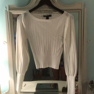 Forever 21 crop top white sweater!!!